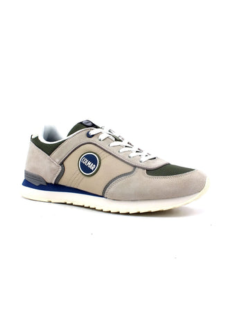 COLMAR Sneaker Uomo Beige Blue Green TRAVIS BLOCK - Sandrini Calzature e Abbigliamento