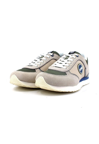 COLMAR Sneaker Uomo Beige Blue Green TRAVIS BLOCK - Sandrini Calzature e Abbigliamento