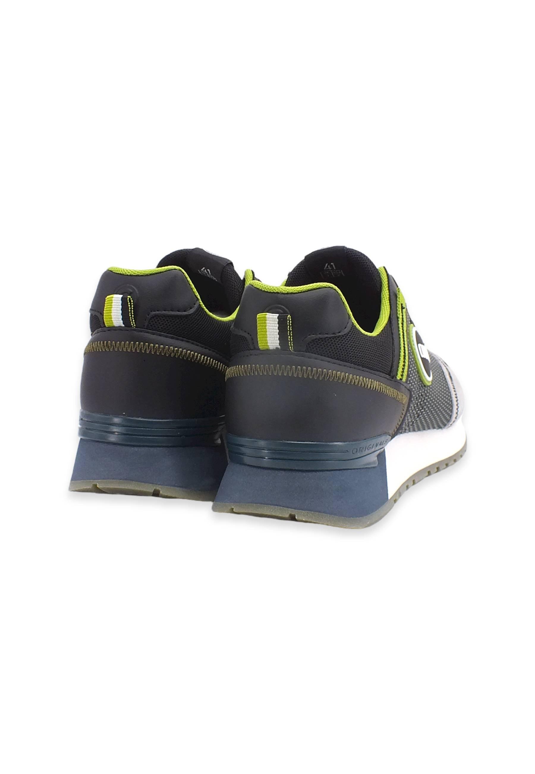 COLMAR Sneaker Uomo Black Dusty Blue Light Grey TRAVIS SPORT MAGNET - Sandrini Calzature e Abbigliamento