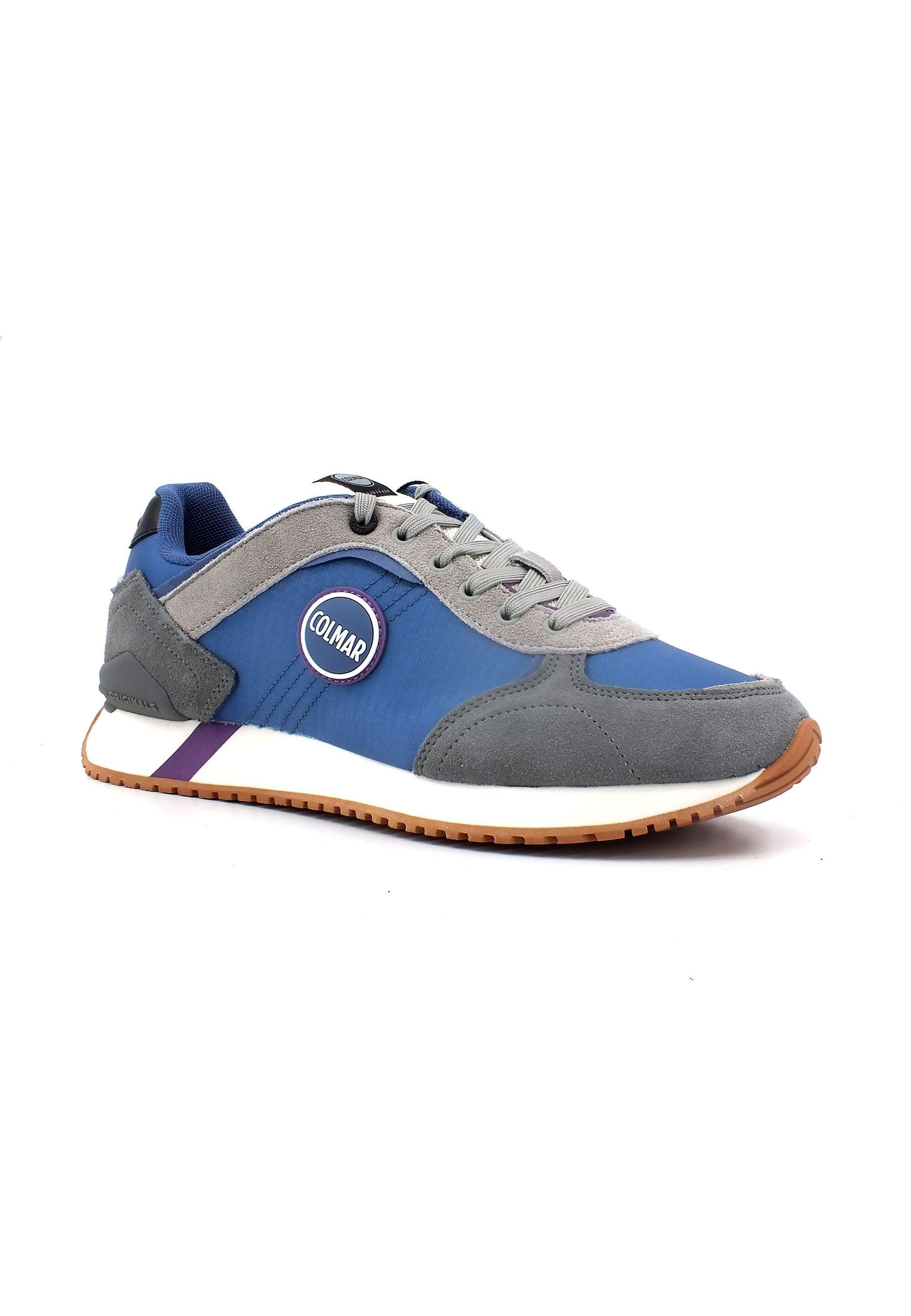 COLMAR Sneaker Uomo Blue Gray TRAVIS PLUS SHADES - Sandrini Calzature e Abbigliamento
