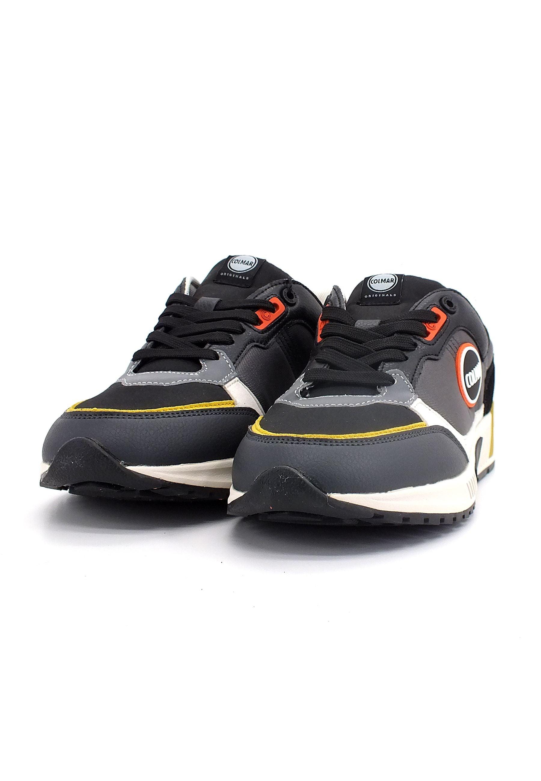 COLMAR Sneaker Uomo Dark Grey Black Ochre DALTON BACKWORD - Sandrini Calzature e Abbigliamento