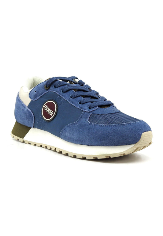 COLMAR Sneaker Uomo Denim Blue Green Beige TRAVIS AUTHETIC - Sandrini Calzature e Abbigliamento