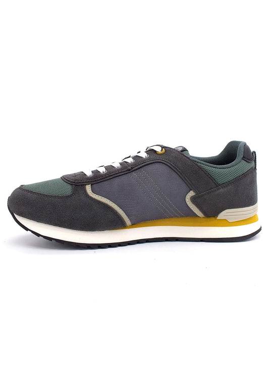 COLMAR Sneaker Uomo Gray Sage Green Ochre TRAVIS BLOCK - Sandrini Calzature e Abbigliamento
