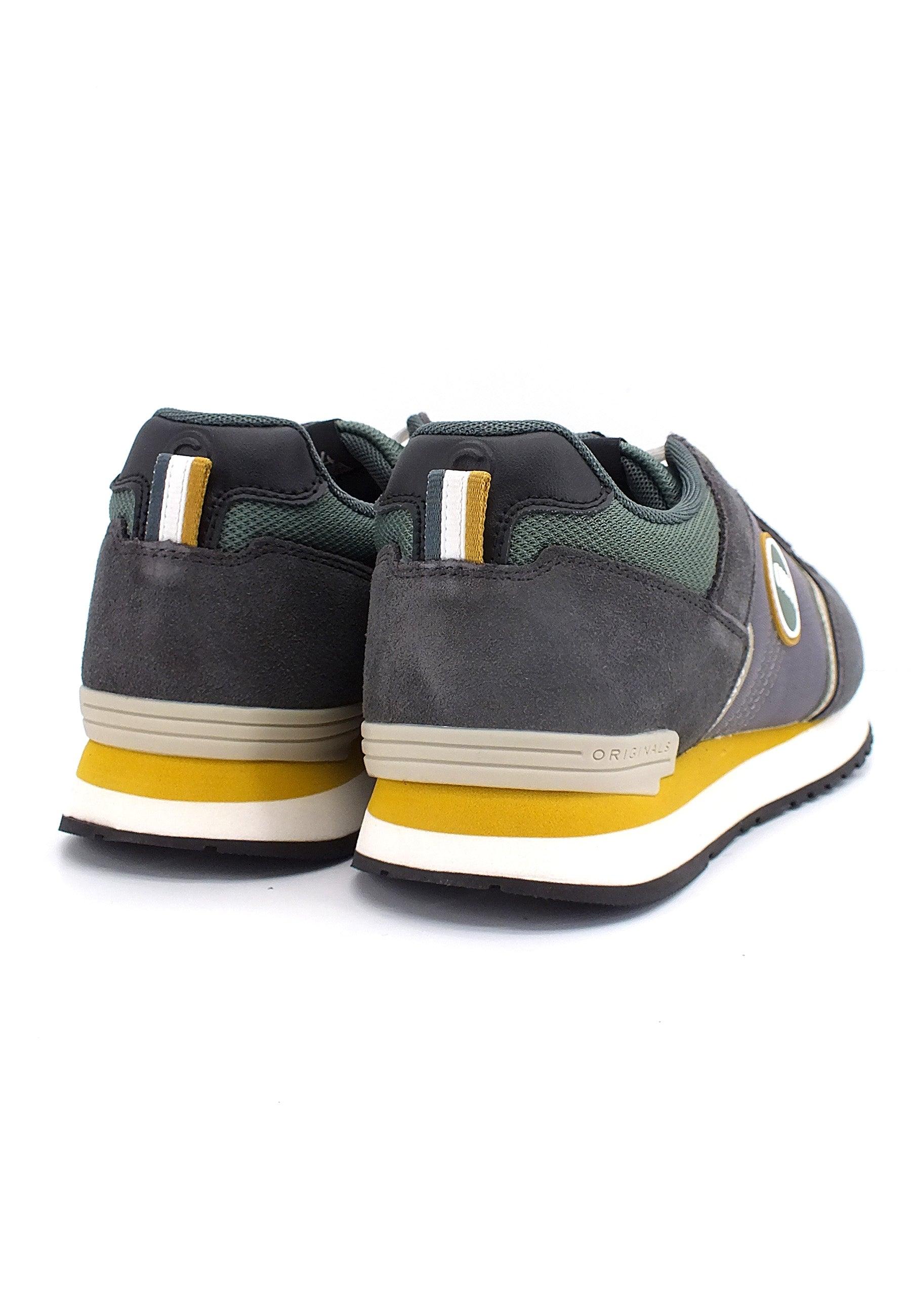 COLMAR Sneaker Uomo Gray Sage Green Ochre TRAVIS BLOCK - Sandrini Calzature e Abbigliamento