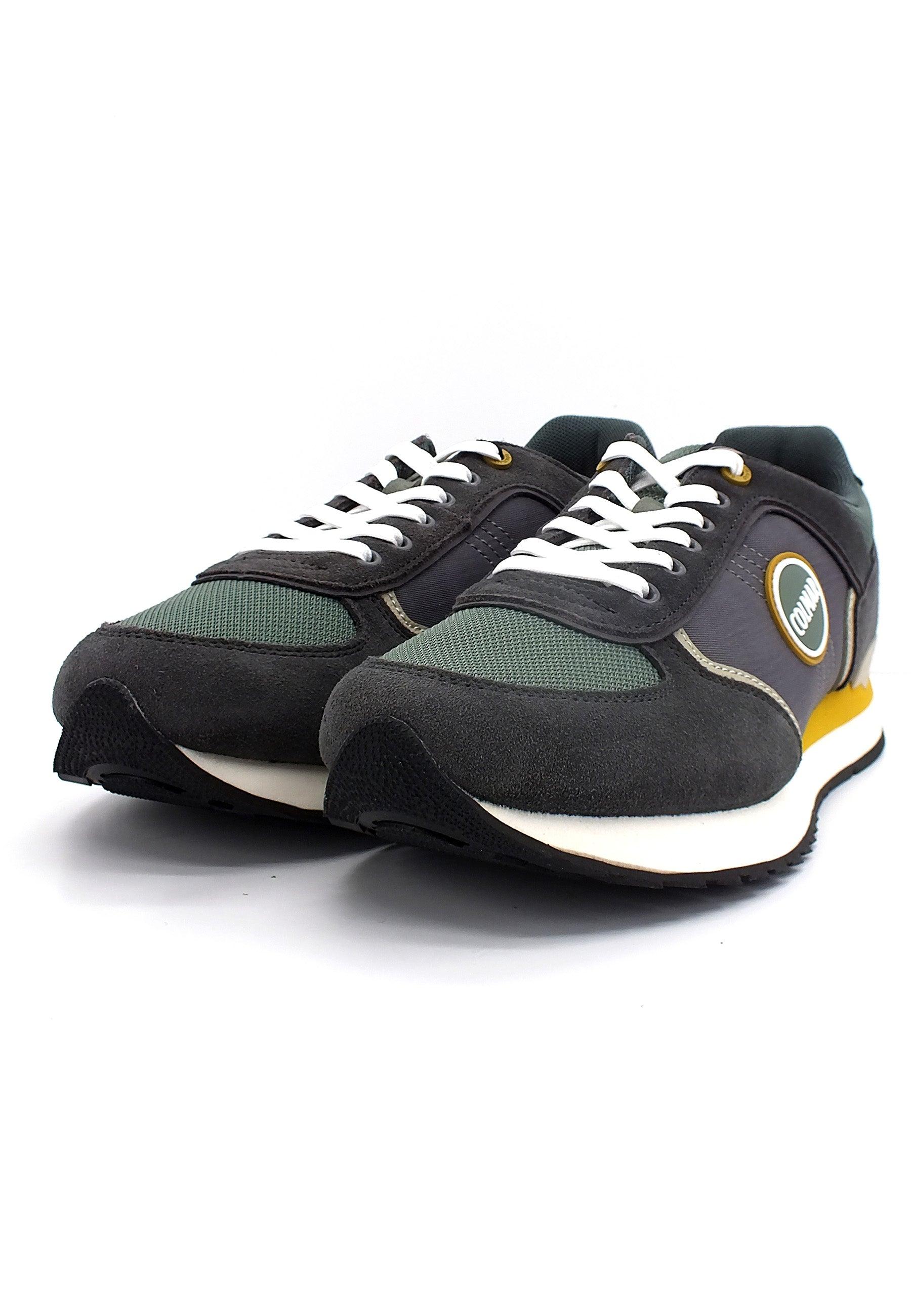 COLMAR Sneaker Uomo Gray Sage Green Ochre TRAVIS BLOCK - Sandrini Calzature e Abbigliamento