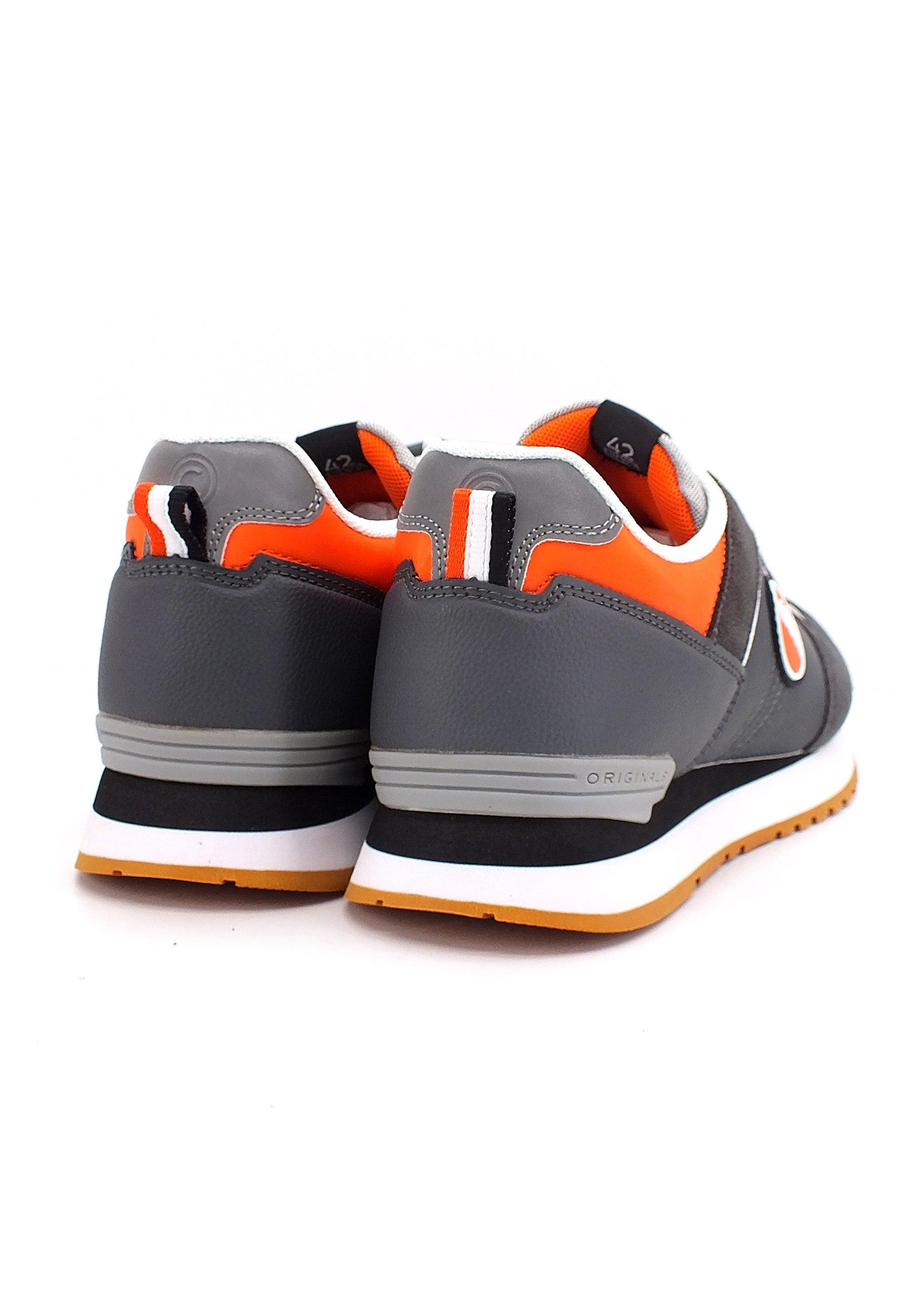 COLMAR Sneaker Uomo Grey Orange Black TRAVIS TAKEN - Sandrini Calzature e Abbigliamento