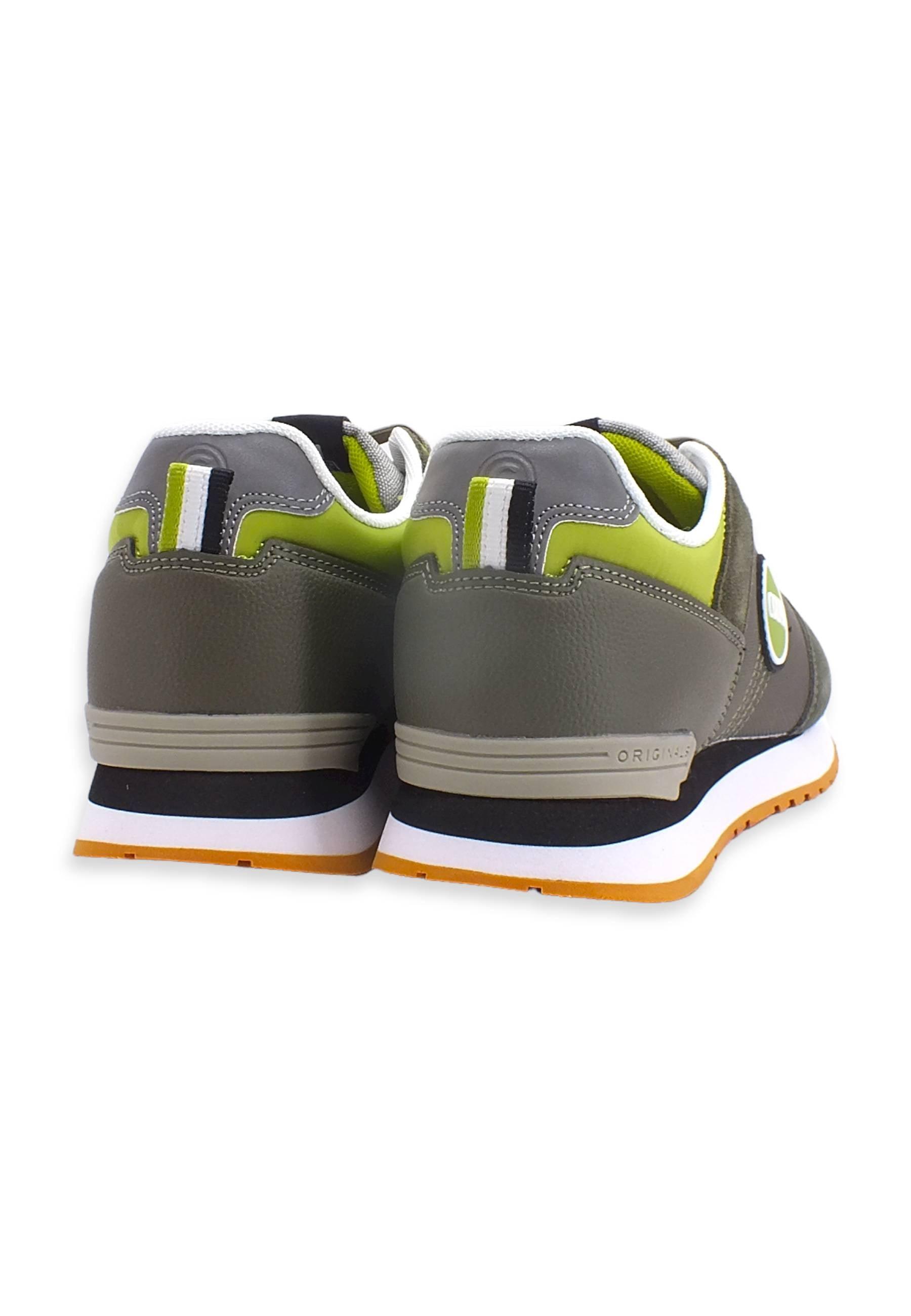 COLMAR Sneaker Uomo Military Green Pistacchio Black TRAVIS TAKEN - Sandrini Calzature e Abbigliamento