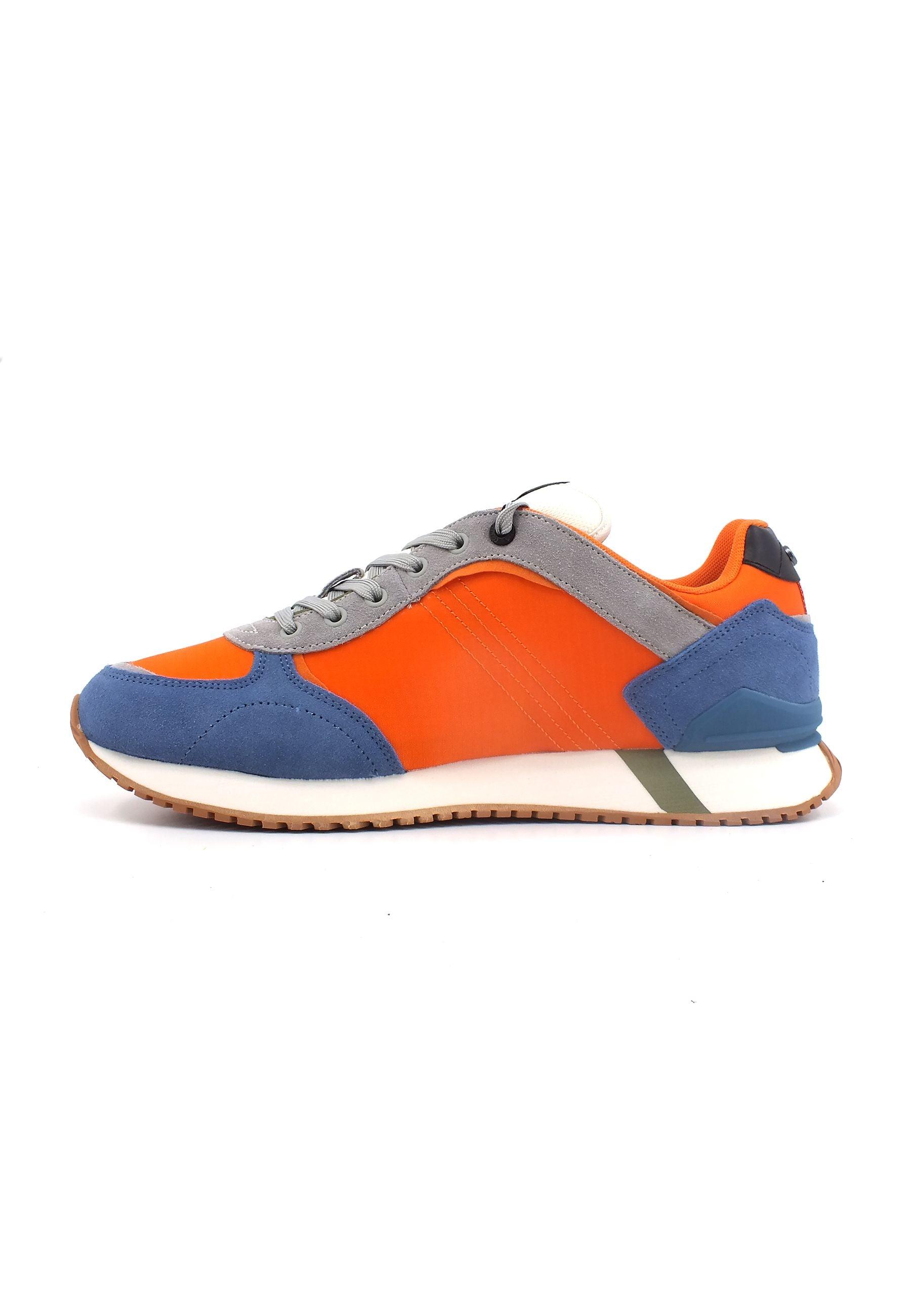 COLMAR Sneaker Uomo Orange Steel Blue TRAVIS PLUS SHADES - Sandrini Calzature e Abbigliamento
