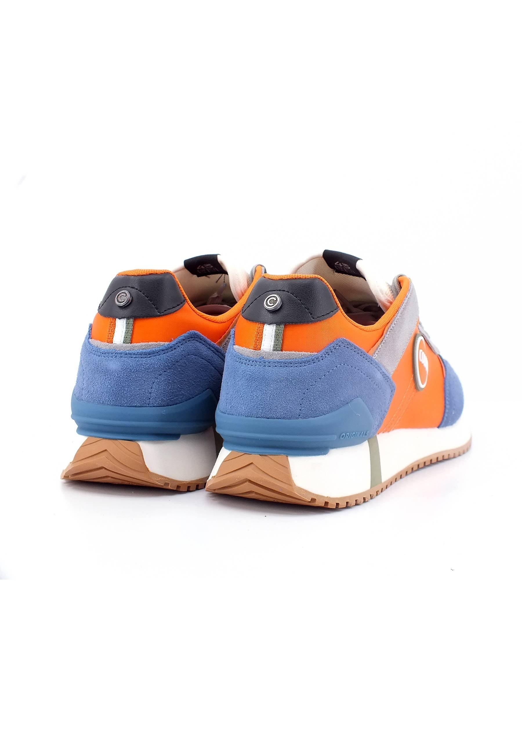COLMAR Sneaker Uomo Orange Steel Blue TRAVIS PLUS SHADES - Sandrini Calzature e Abbigliamento