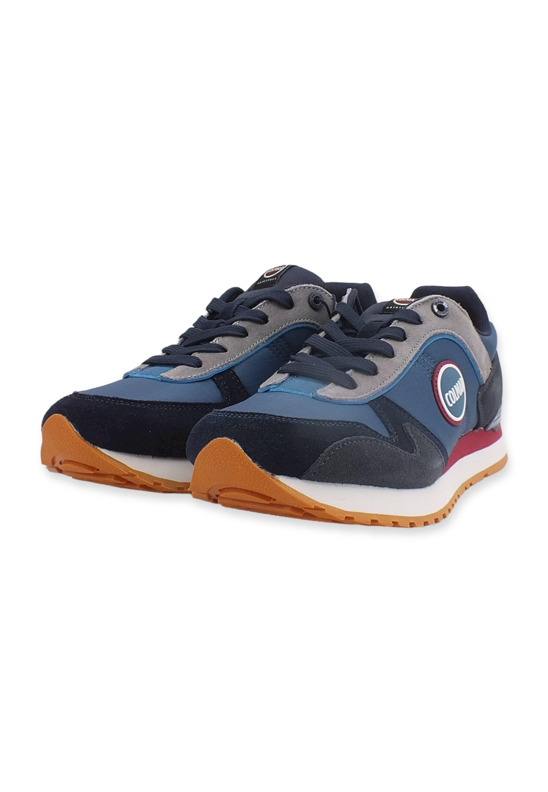 COLMAR Sneaker Uomo Steel Blue Multicolor TRAVIS PRO SHADES - Sandrini Calzature e Abbigliamento