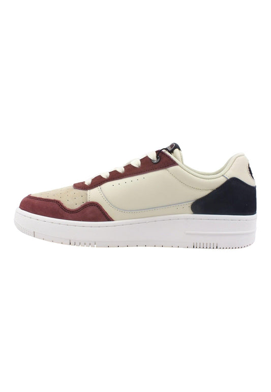 COLMAR Sneaker Uomo White Navy Burgundy AUSTIN-CHOICE 047 - Sandrini Calzature e Abbigliamento