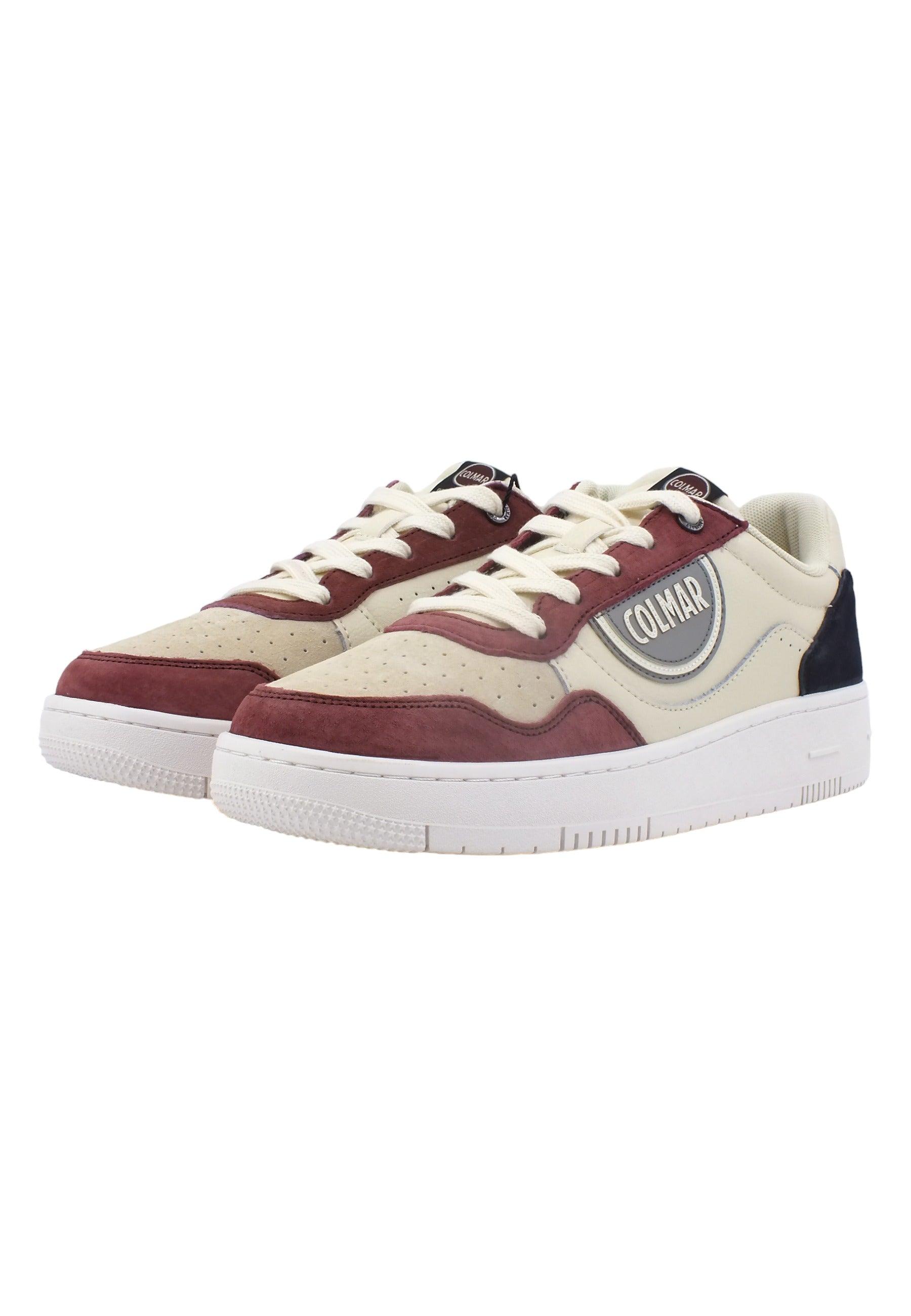 COLMAR Sneaker Uomo White Navy Burgundy AUSTIN-CHOICE 047 - Sandrini Calzature e Abbigliamento
