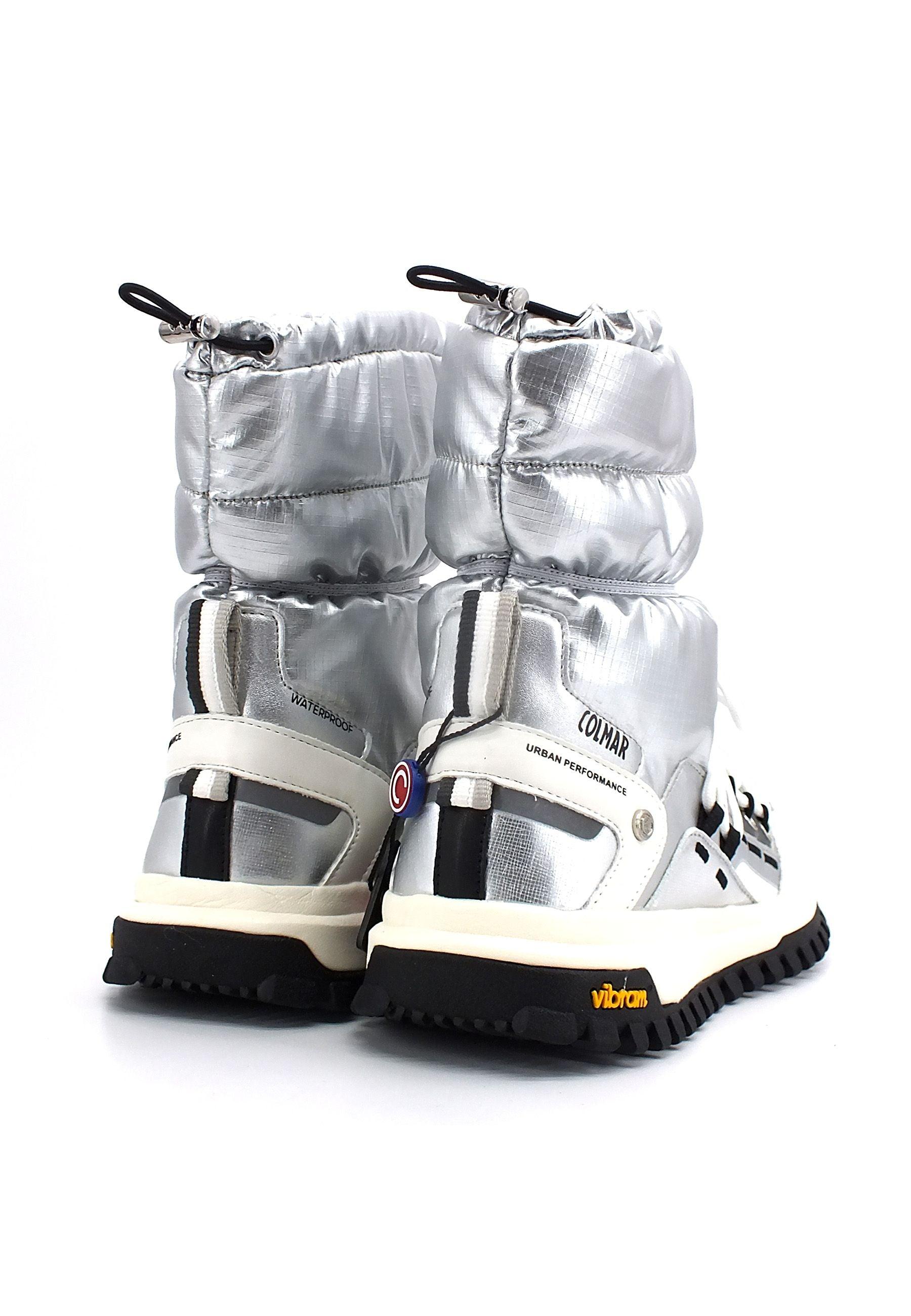 COLMAR Stivaletto Donna Metallic Silver White WARMER FREEZE - Sandrini Calzature e Abbigliamento