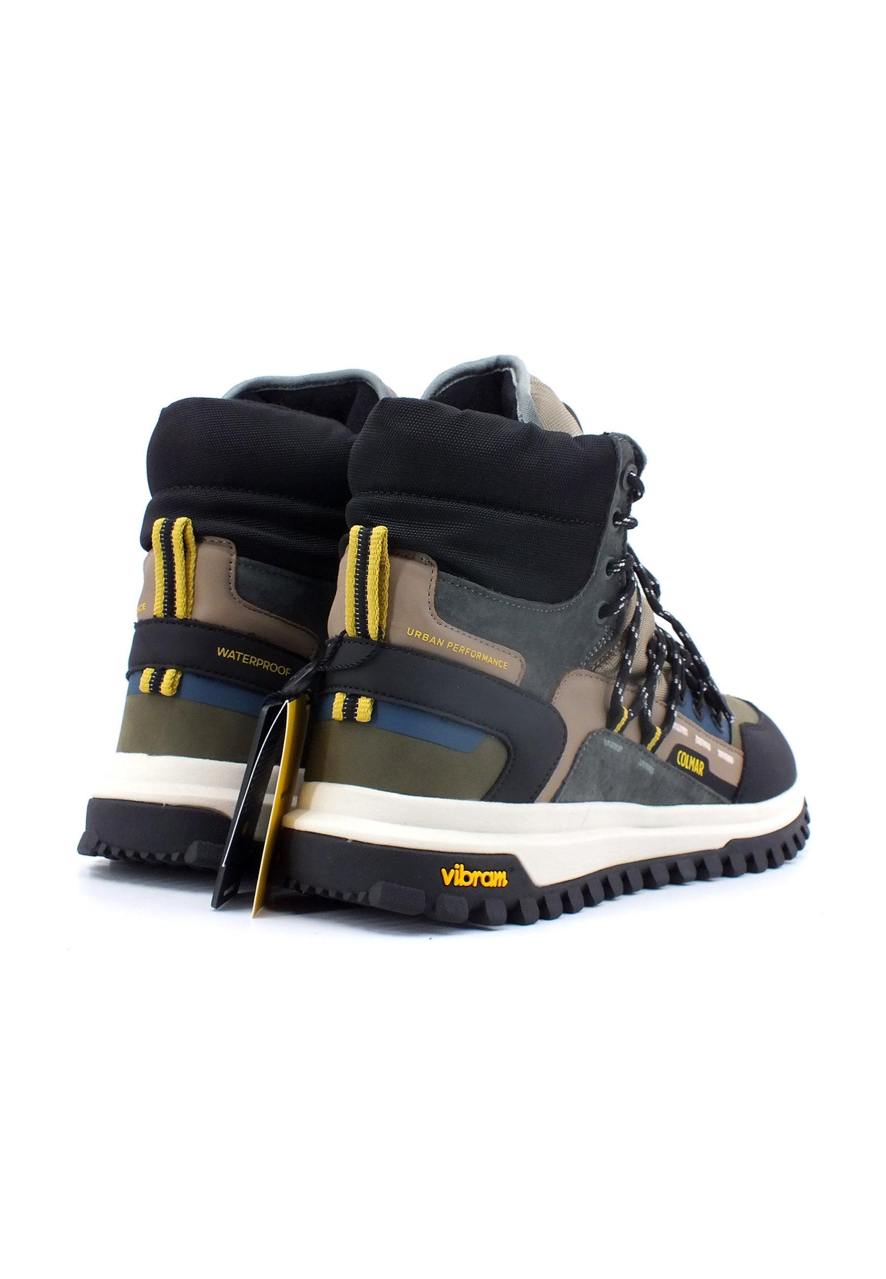 COLMAR Stivaletto Trekking Uomo Verde Kaki Multicolor PEAKER-TREK - Sandrini Calzature e Abbigliamento