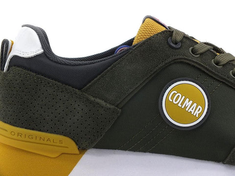 COLMAR Travis Colors 016 Sneaker Green Ochre Dark Gray - Sandrini Calzature e Abbigliamento