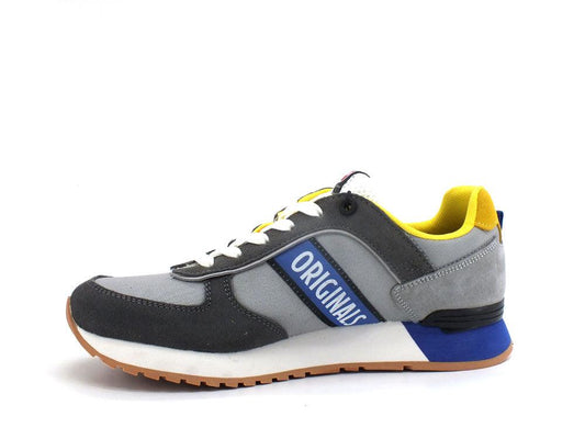 COLMAR Travis Pro Games Sneaker Suede Grey Royal Blu TRAVISPROGAMES054 - Sandrini Calzature e Abbigliamento