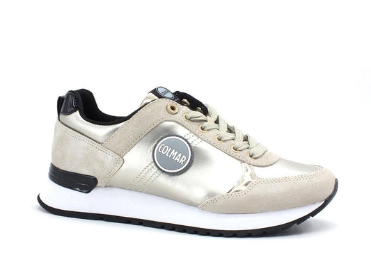 COLMAR Travis Punk Sneaker Running Laminato Gold TRAVISPUNK083 - Sandrini Calzature e Abbigliamento