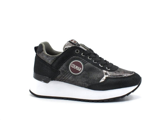 COLMAR Travis Punk Sneaker Running Metal Black TRAVISPUNK100 - Sandrini Calzature e Abbigliamento