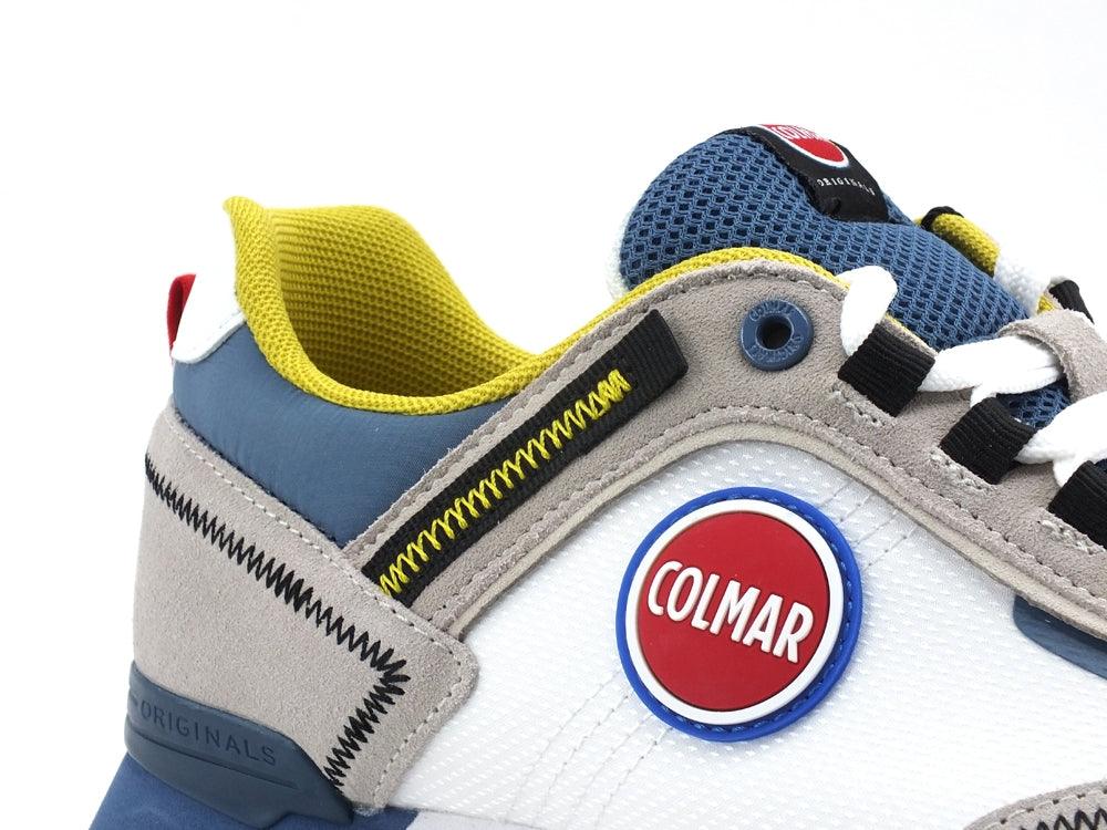 COLMAR Travis Sport Colors Sneaker Uomo White Blue TRAVISSPORTCOLORS037 - Sandrini Calzature e Abbigliamento
