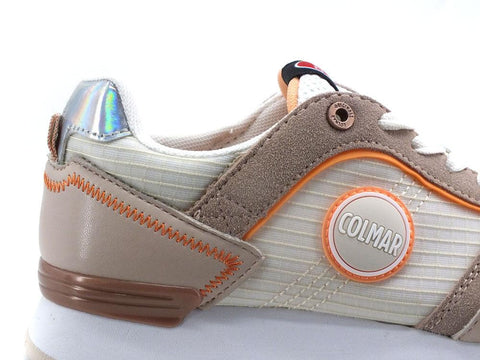 COLMAR Travis Windy Sneaker Suede Logo White Pink TRAVISPROWINDY092 - Sandrini Calzature e Abbigliamento