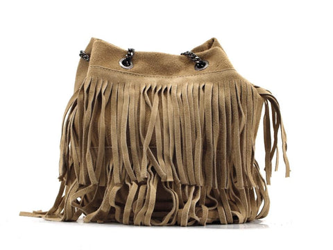 COLOR BAG Borsa Secchiello Frange - Sandrini Calzature e Abbigliamento