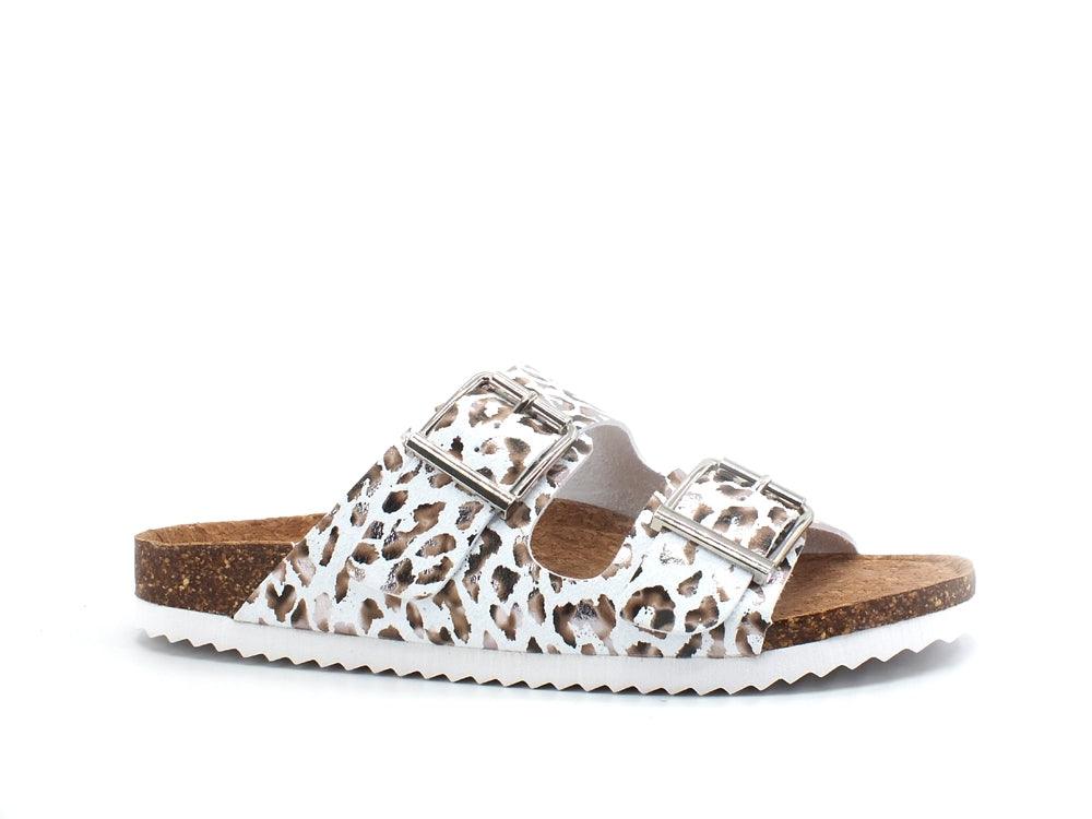 COLORS OF CALIFORNIA Ciabatta 2 Fibbie Animalier Leopard HC.BIO057 - Sandrini Calzature e Abbigliamento