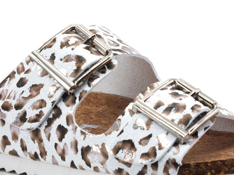 COLORS OF CALIFORNIA Ciabatta 2 Fibbie Animalier Leopard HC.BIO057 - Sandrini Calzature e Abbigliamento