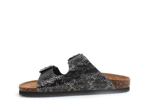 COLORS OF CALIFORNIA Ciabatta 2 Fibbie Black Snake HC.BIO057 - Sandrini Calzature e Abbigliamento