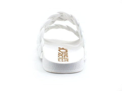 COLORS OF CALIFORNIA Ciabatta Fasce Bianco - Sandrini Calzature e Abbigliamento