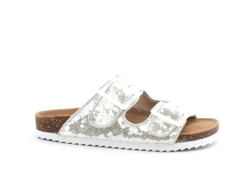 COLORS OF CALIFORNIA Ciabatta Fibbie Pailettes White HC.BIO062 - Sandrini Calzature e Abbigliamento