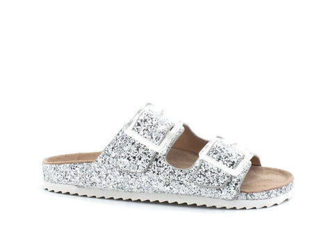 COLORS OF CALIFORNIA Ciabatta Fibbie White Silver HC.BIO047-BIS - Sandrini Calzature e Abbigliamento