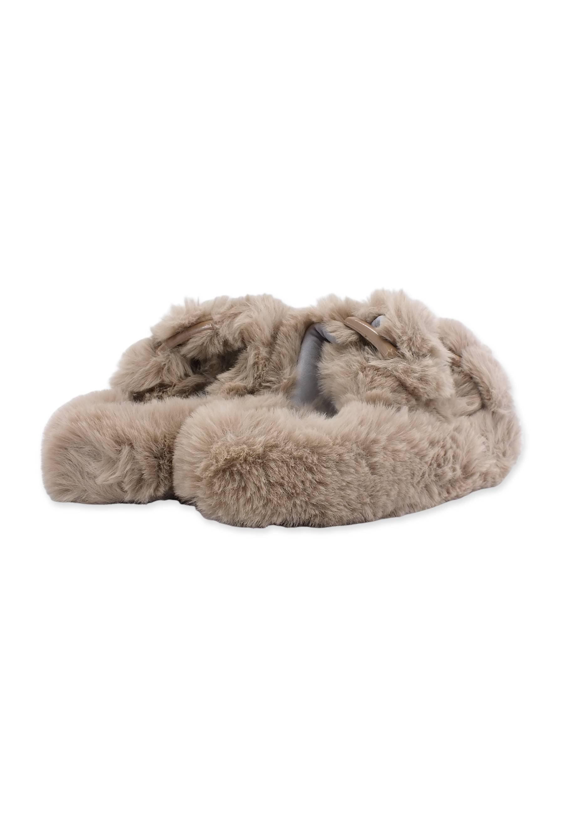 COLORS OF CALIFORNIA Ciabatta Pelo Donna Beige Taupe HC.SLIPPERS03 - Sandrini Calzature e Abbigliamento