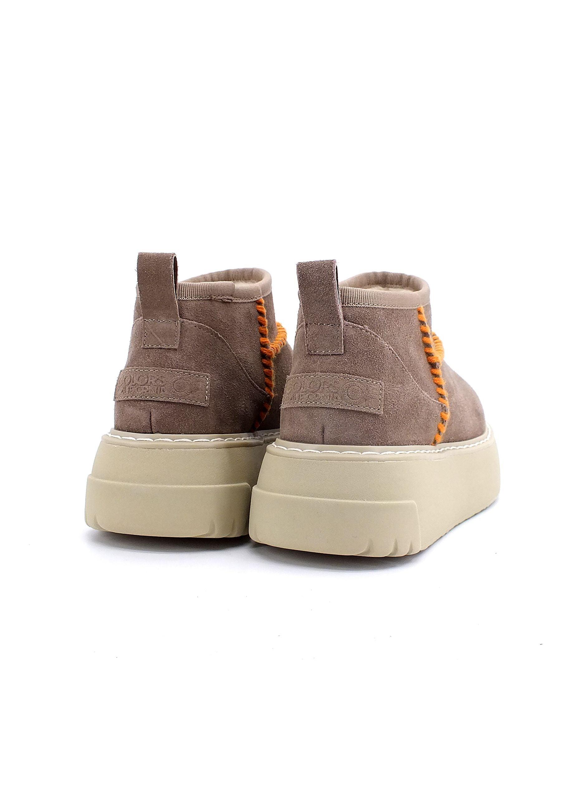 COLORS OF CALIFORNIA Mini Stivaletto Pelo Donna Marrone Taupe HC.BLAST01 - Sandrini Calzature e Abbigliamento