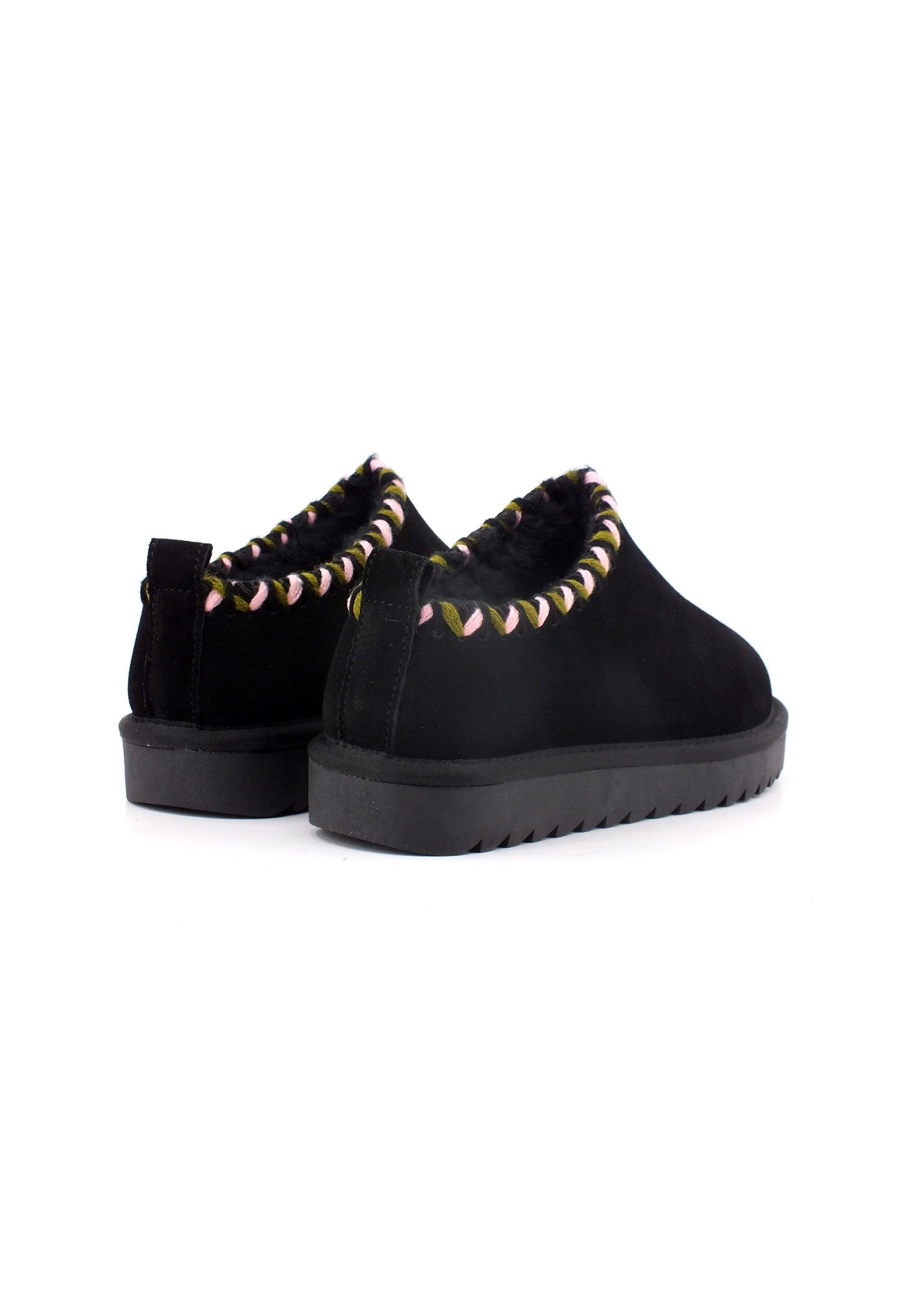 COLORS OF CALIFORNIA Sabot Pelo Donna Black HC.YW241 - Sandrini Calzature e Abbigliamento