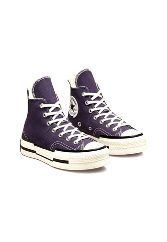 CONVERSE Chuck Taylor 70 Plus Sneaker Hi Donna Dark Raisin Egret Black A00866C - Sandrini Calzature e Abbigliamento