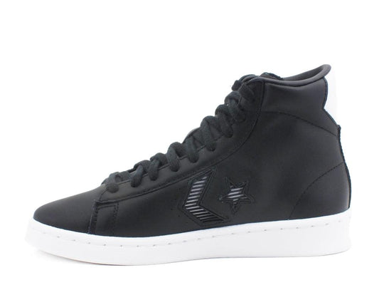 CONVERSE Pro Leather HI Sneakers Black White 168617C - Sandrini Calzature e Abbigliamento
