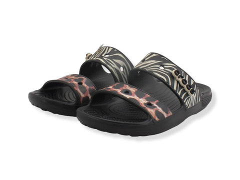 CROCS Classic Sandalo Animal Remi Black Multi 207847-0C4 - Sandrini Calzature e Abbigliamento