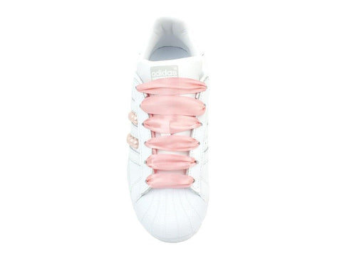 CUSTOM / ADIDAS Superstar White Pink AQ1214 - Sandrini Calzature e Abbigliamento
