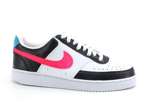 CUSTOM / Nike Court Vision Low White Neon Black - Sandrini Calzature e Abbigliamento