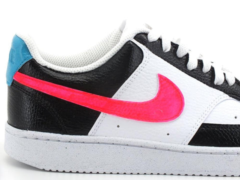 CUSTOM / Nike Court Vision Low White Neon Black - Sandrini Calzature e Abbigliamento