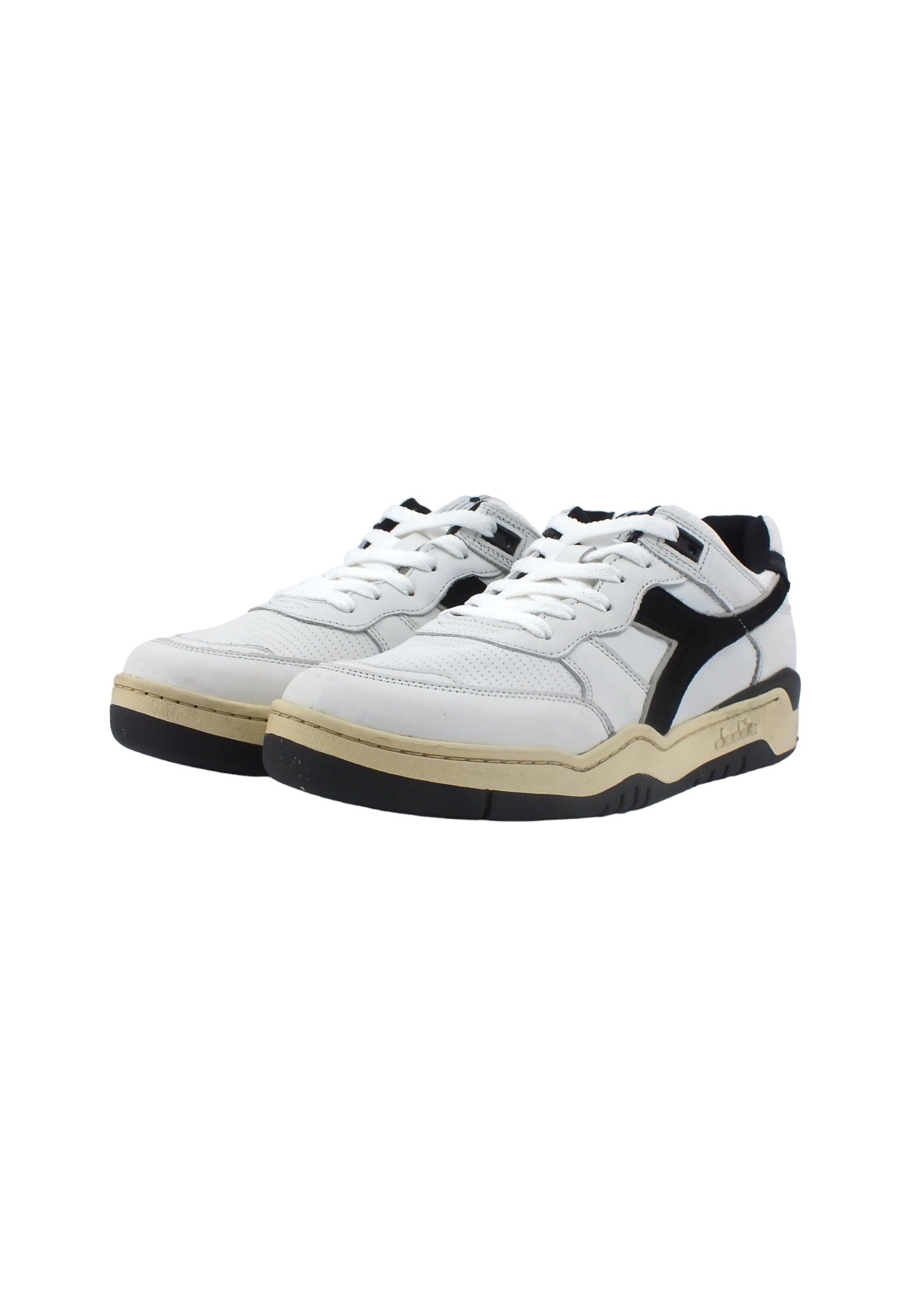DIADORA B.560 Used Sneaker Uomo White Black 201.18011701C0351 - Sandrini Calzature e Abbigliamento