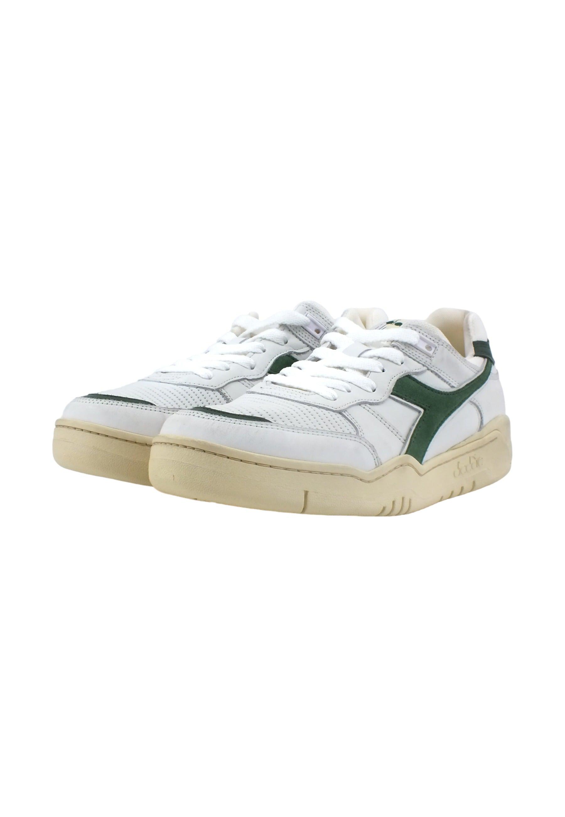 DIADORA B.560 Used Sneaker Uomo White Fogliame 201.18011701C1161 - Sandrini Calzature e Abbigliamento