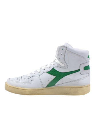 DIADORA Basket Used Sneaker Uomo White Verdant Green 201.15856901C6834 - Sandrini Calzature e Abbigliamento