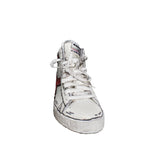 Load 3D model into Gallery viewer, CUSTOM / Diadora Game High Waxed Sneaker Cartoon White Rosso 501.159657C5147
