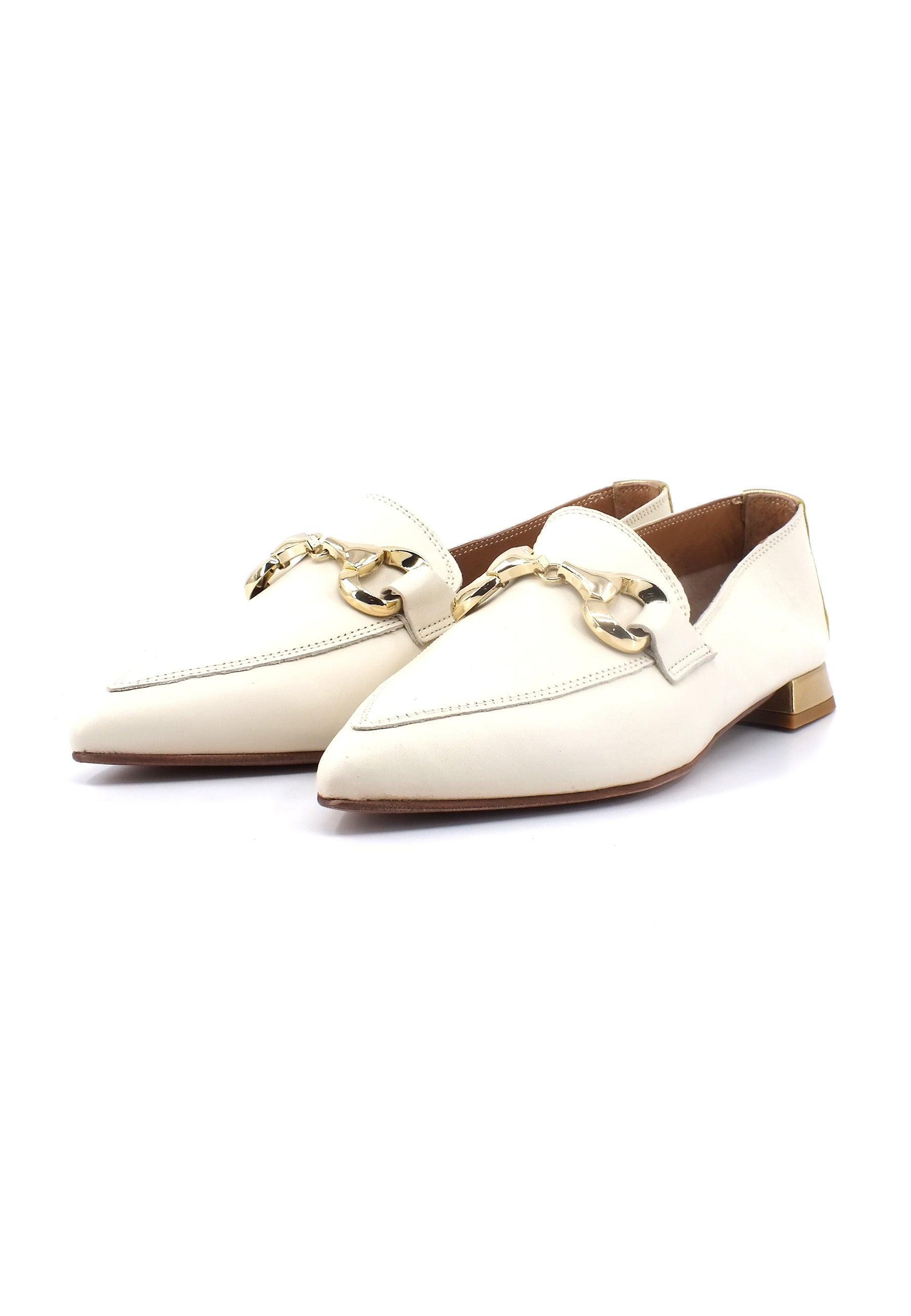 DIVINE FOLLIE Mocassino Donna Beige Crudo 901-20F - Sandrini Calzature e Abbigliamento