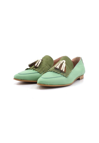 DIVINE FOLLIE Mocassino Donna Verde Salvia 1968 - Sandrini Calzature e Abbigliamento