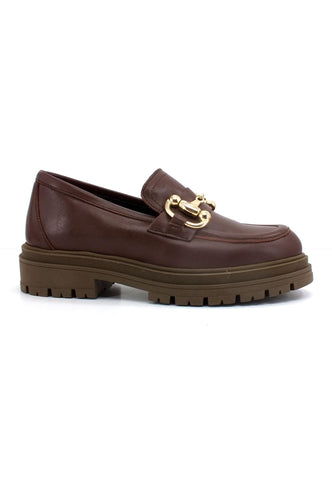 DIVINE FOLLIE Mocassino Morsetto Donna Cioccolato DF2234 - Sandrini Calzature e Abbigliamento