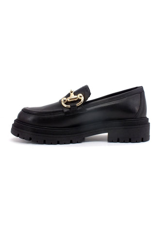 DIVINE FOLLIE Mocassino Morsetto Donna Nero DF2234 - Sandrini Calzature e Abbigliamento