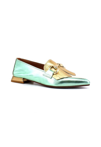 DIVINE FOLLIE Mocassino Punta Donna Tiffany Crudo 901-21F - Sandrini Calzature e Abbigliamento