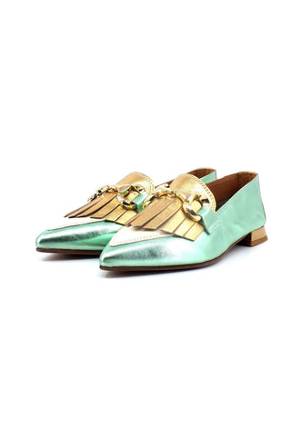 DIVINE FOLLIE Mocassino Punta Donna Tiffany Crudo 901-21F - Sandrini Calzature e Abbigliamento